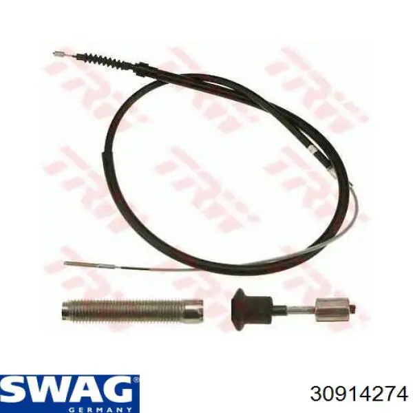 30914274 Swag cable de freno de mano trasero derecho/izquierdo