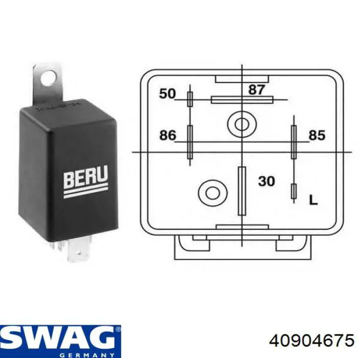 40904675 Swag relé de bujía de precalentamiento