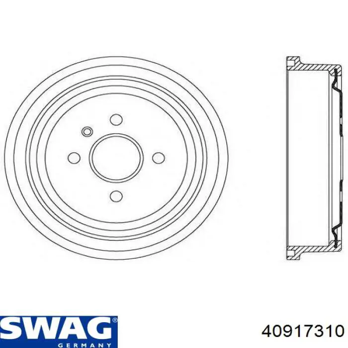 40917310 Swag freno de tambor trasero