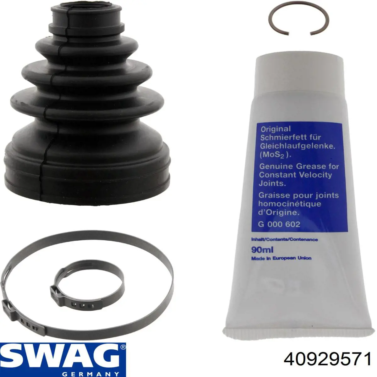 40 92 9571 Swag fuelle, árbol de transmisión delantero interior