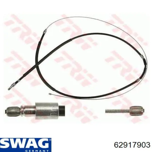 62917903 Swag cable de freno de mano trasero derecho/izquierdo