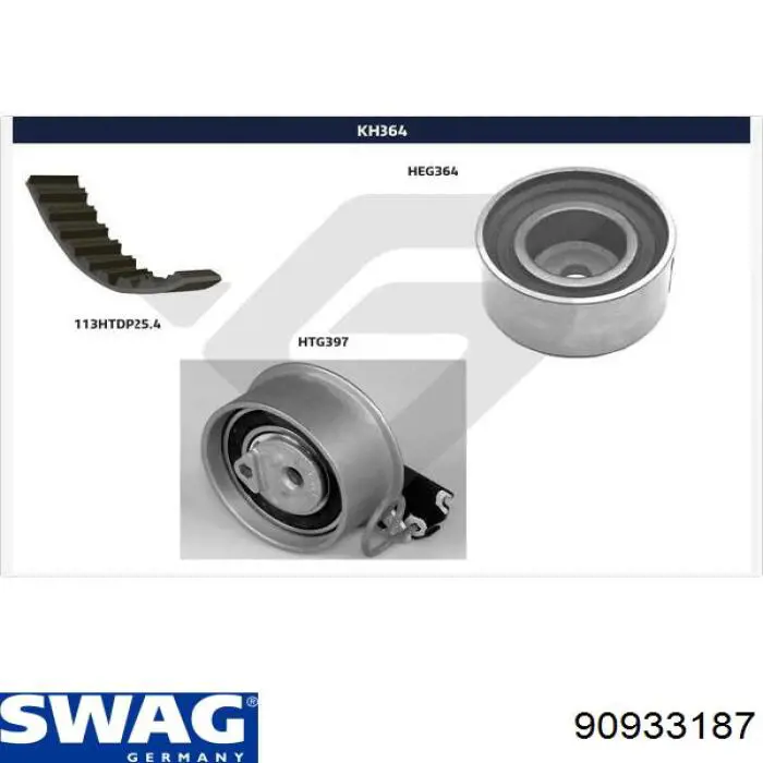 90933187 Swag kit correa de distribución