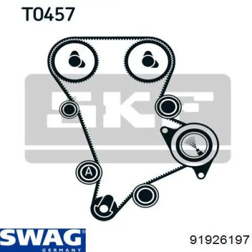 91926197 Swag rodillo intermedio de correa dentada