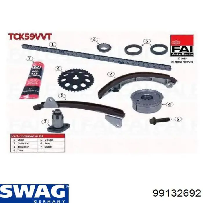 99132692 Swag kit de cadenas de distribución