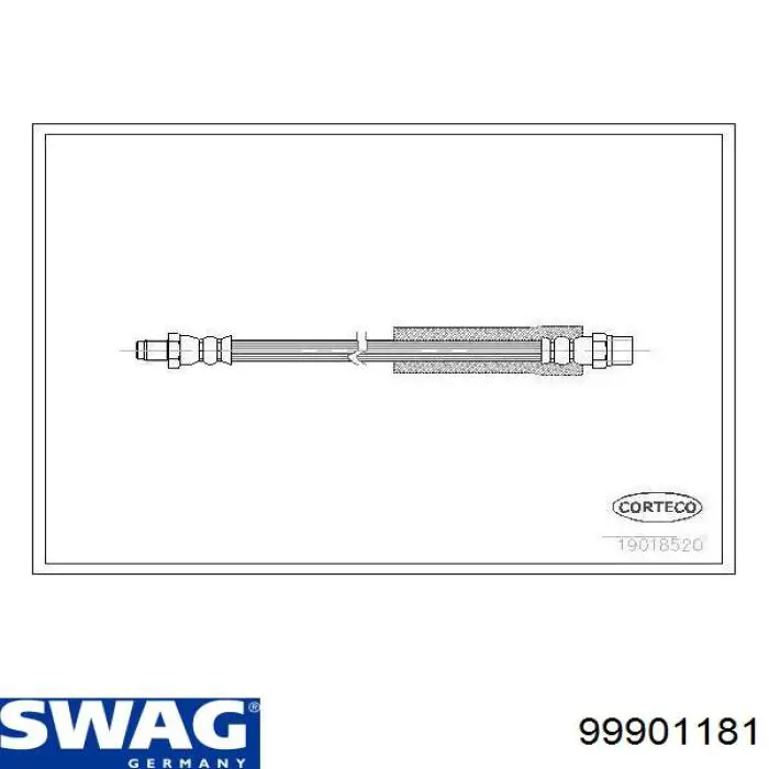 99901181 Swag tubo flexible de frenos trasero