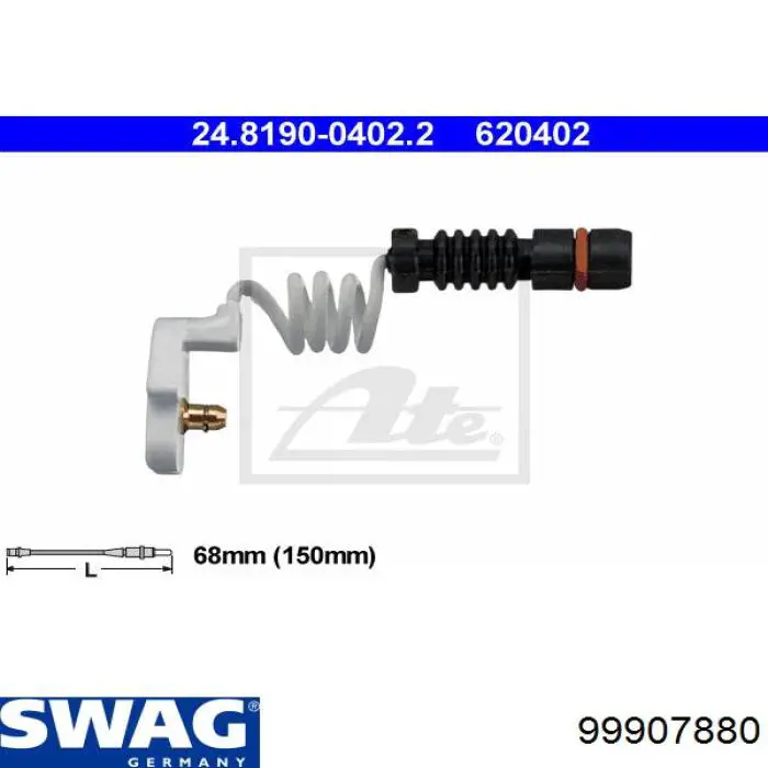 99907880 Swag contacto de aviso, desgaste de los frenos