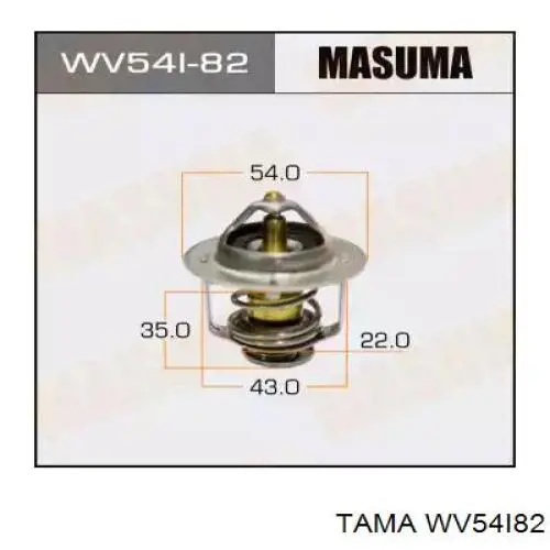 WV54I82 Tama termostato, refrigerante