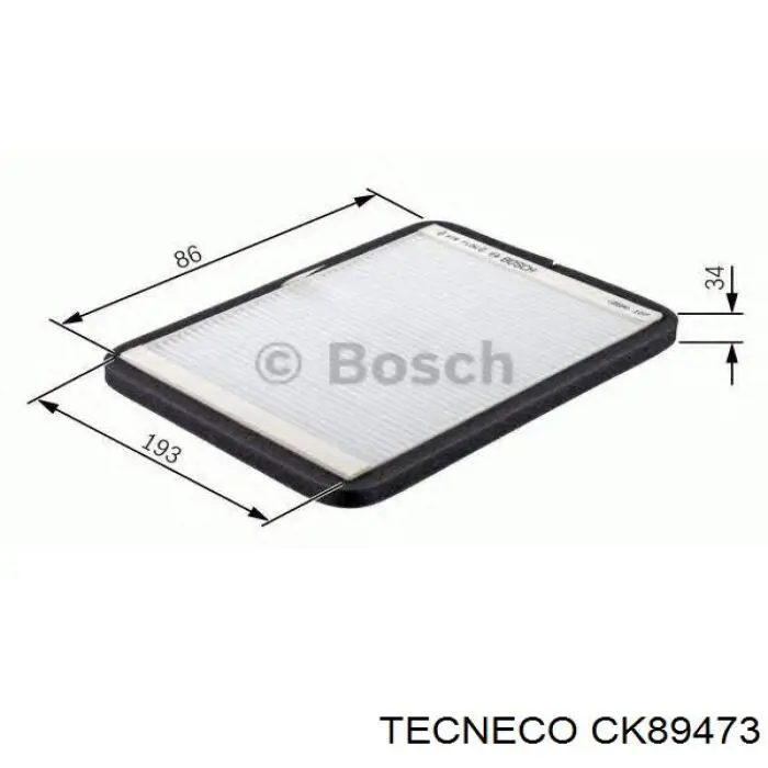 CK89473 Tecneco filtro de habitáculo