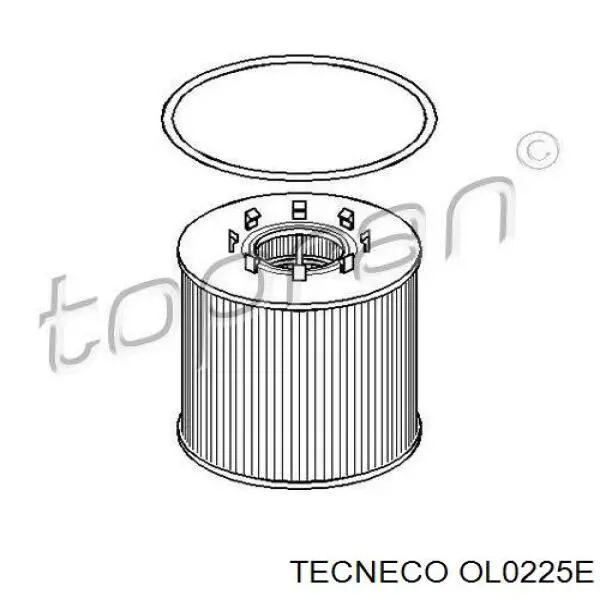 OL0225E Tecneco filtro de aceite