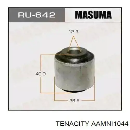 AAMNI1044 Tenacity bloque silencioso trasero brazo trasero delantero