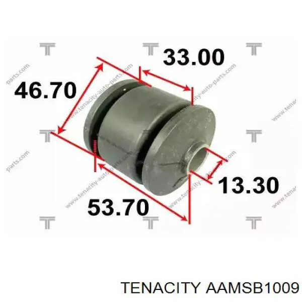 AAMSB1009 Tenacity silentblock de suspensión delantero inferior