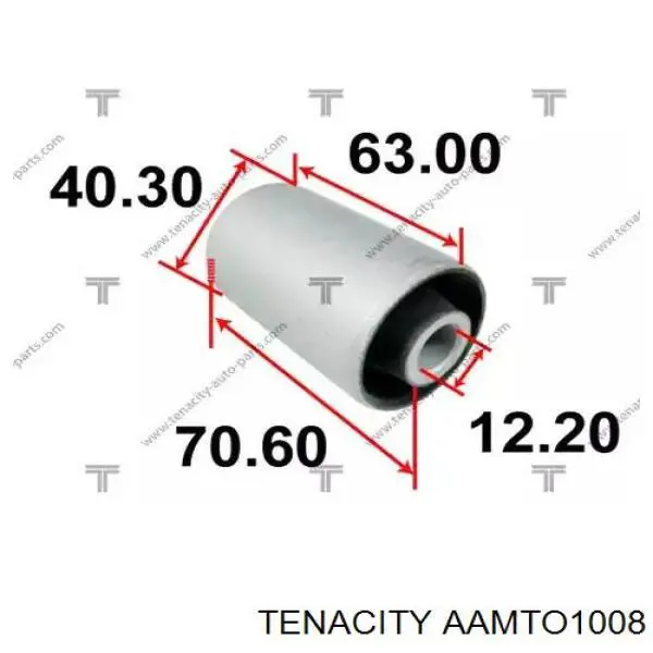 AAMTO1008 Tenacity silentblock de suspensión delantero inferior