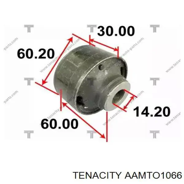 AAMTO1066 Tenacity silentblock de suspensión delantero inferior