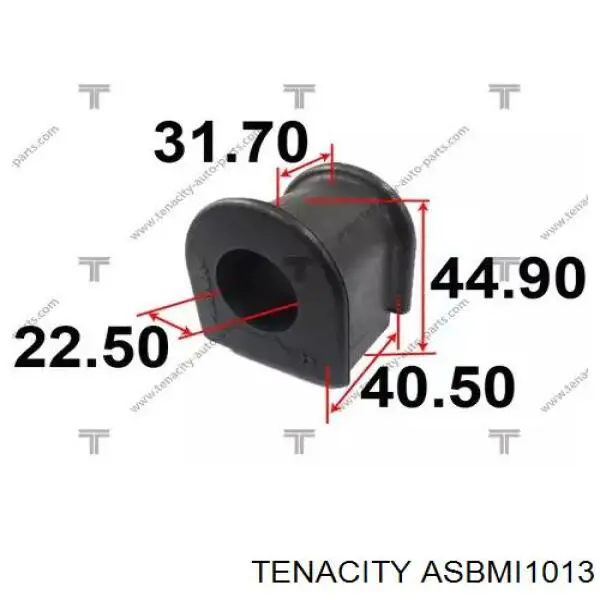 ASBMI1013 Tenacity casquillo de barra estabilizadora trasera