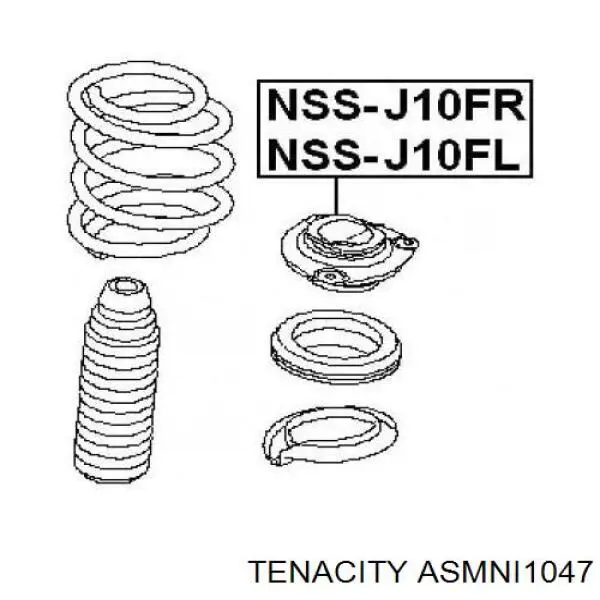 ASMNI1047 Tenacity soporte amortiguador delantero derecho