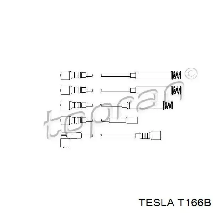 T166B Tesla juego de cables de encendido