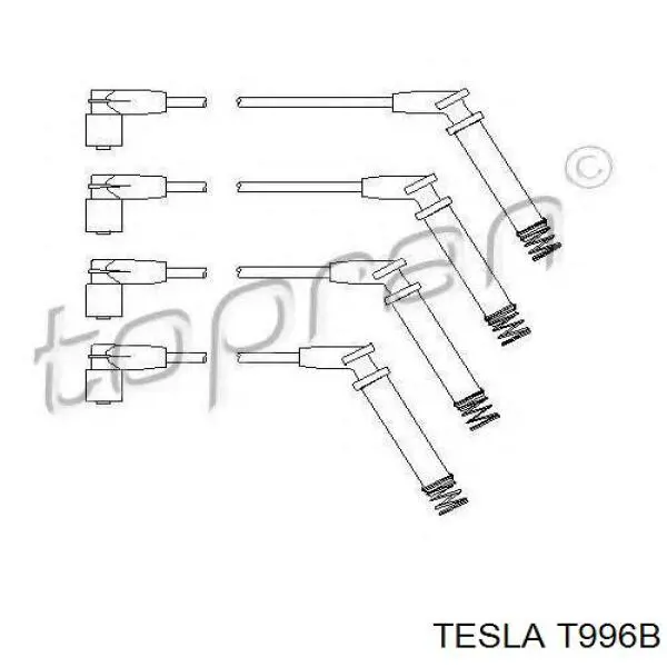 T996B Tesla juego de cables de encendido