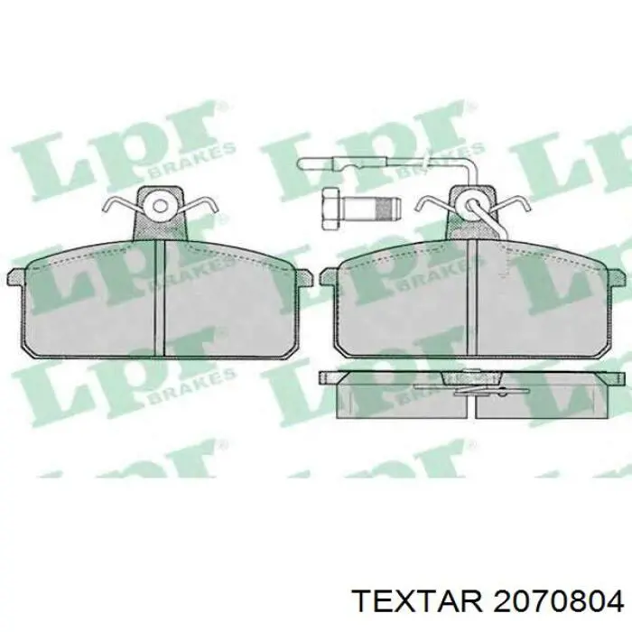 2070804 Textar pastillas de freno delanteras