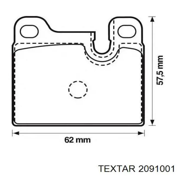 2091001 Textar pastillas de freno traseras