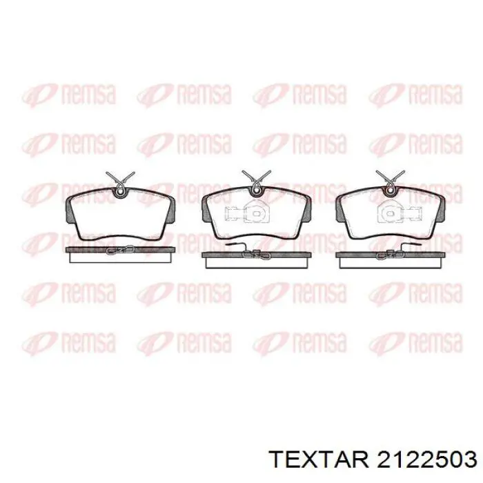 2122503 Textar pastillas de freno delanteras