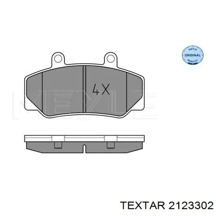 2123302 Textar pastillas de freno delanteras