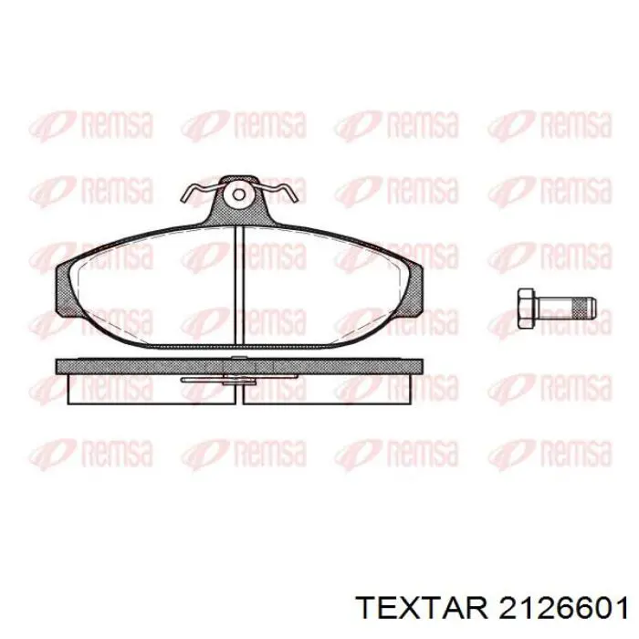 2126601 Textar pastillas de freno delanteras