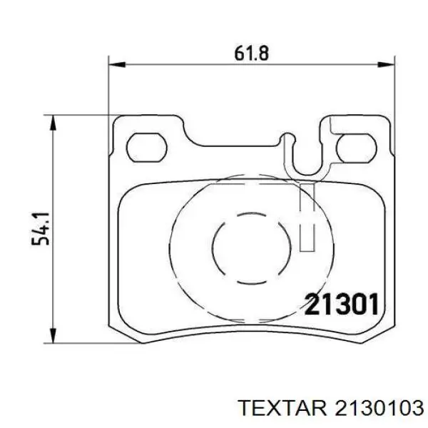 2130103 Textar pastillas de freno traseras