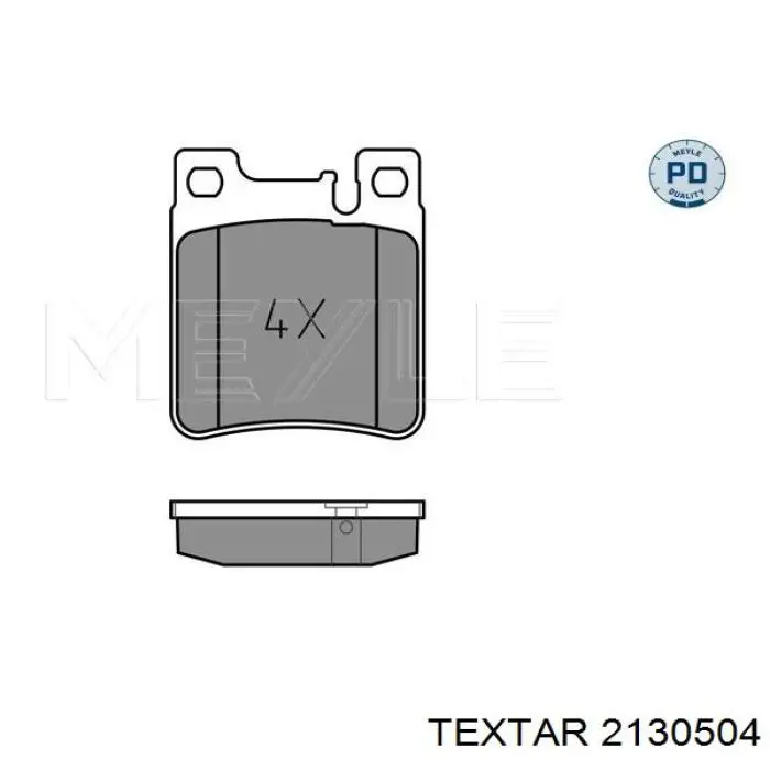 2130504 Textar pastillas de freno traseras