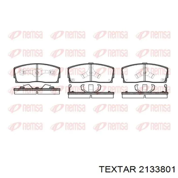 2133801 Textar pastillas de freno delanteras