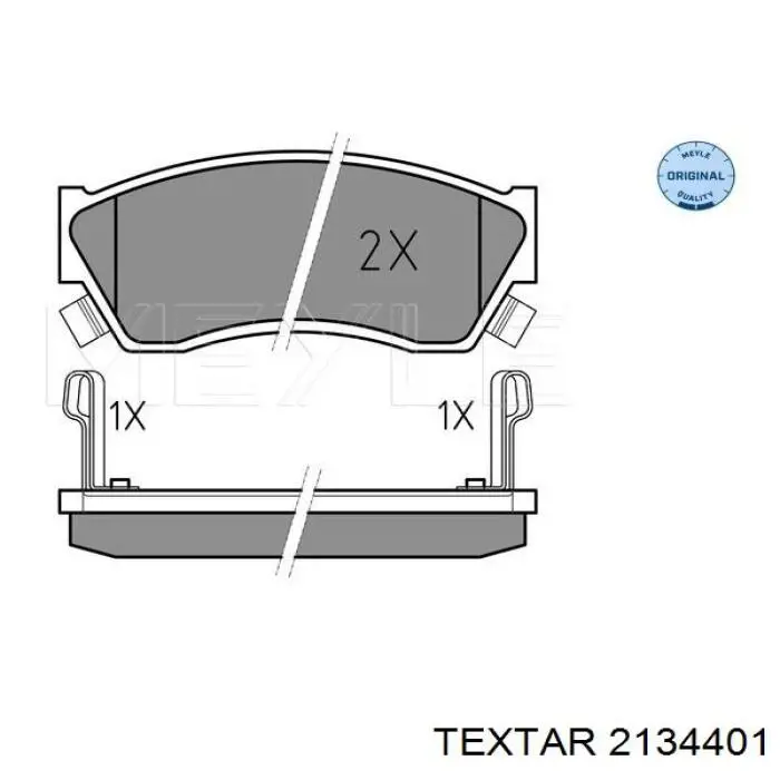 2134401 Textar pastillas de freno delanteras