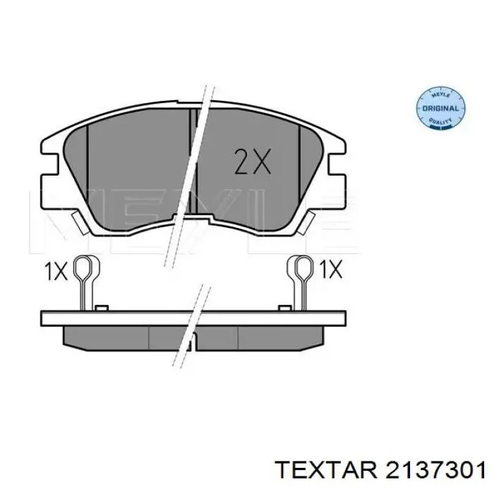 2137301 Textar pastillas de freno delanteras