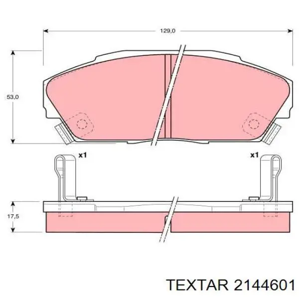 2144601 Textar pastillas de freno delanteras