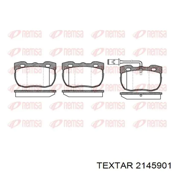 2145901 Textar pastillas de freno delanteras