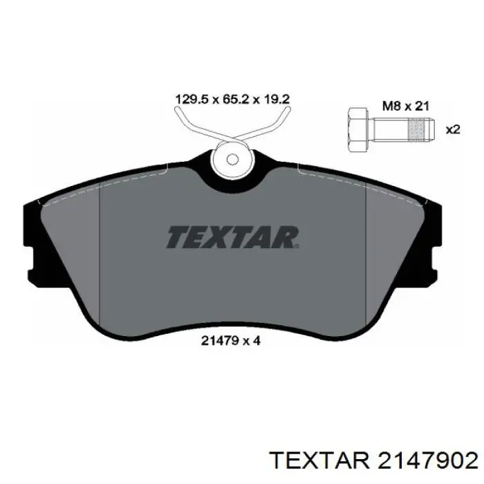 2147902 Textar pastillas de freno delanteras