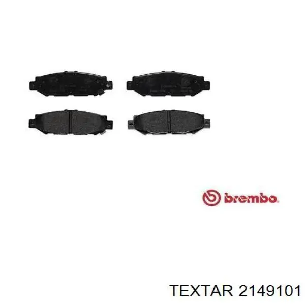 2149101 Textar pastillas de freno traseras