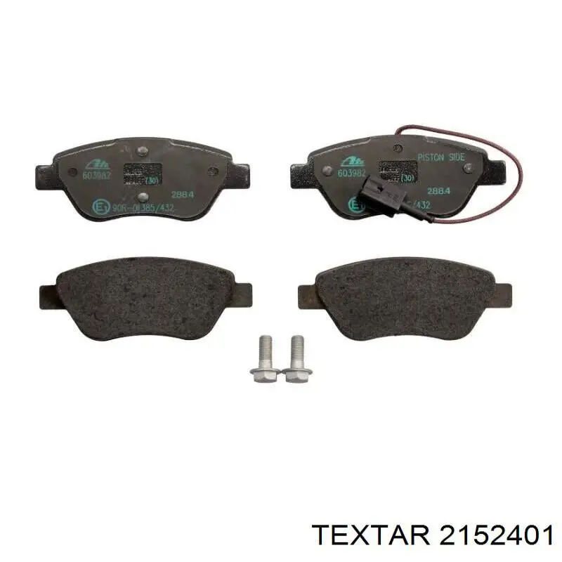 2152401 Textar pastillas de freno delanteras