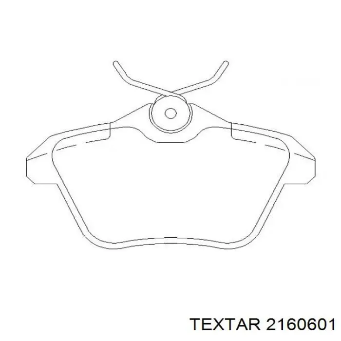 2160601 Textar pastillas de freno traseras