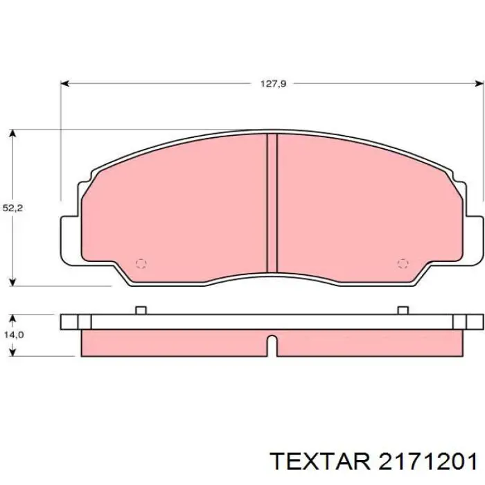 2171201 Textar pastillas de freno delanteras