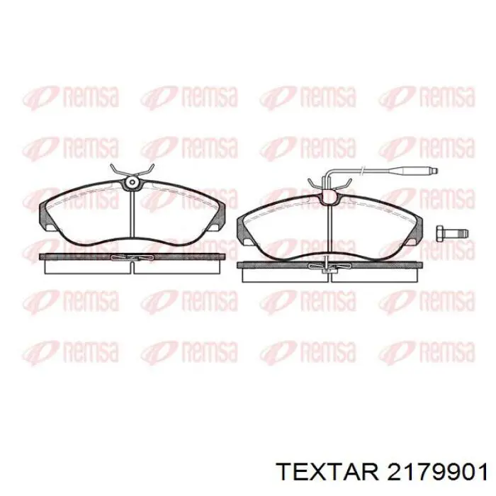 2179901 Textar pastillas de freno delanteras