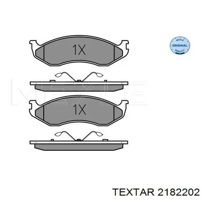 2182202 Textar pastillas de freno delanteras