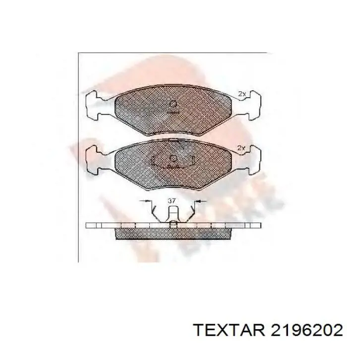 77362175 Fiat/Alfa/Lancia pastillas de freno delanteras