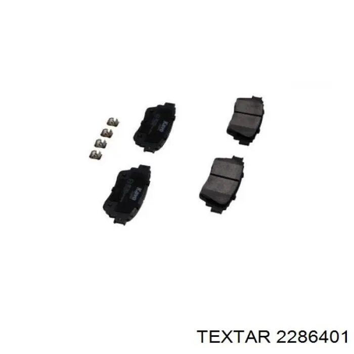 2286401 Textar pastillas de freno traseras