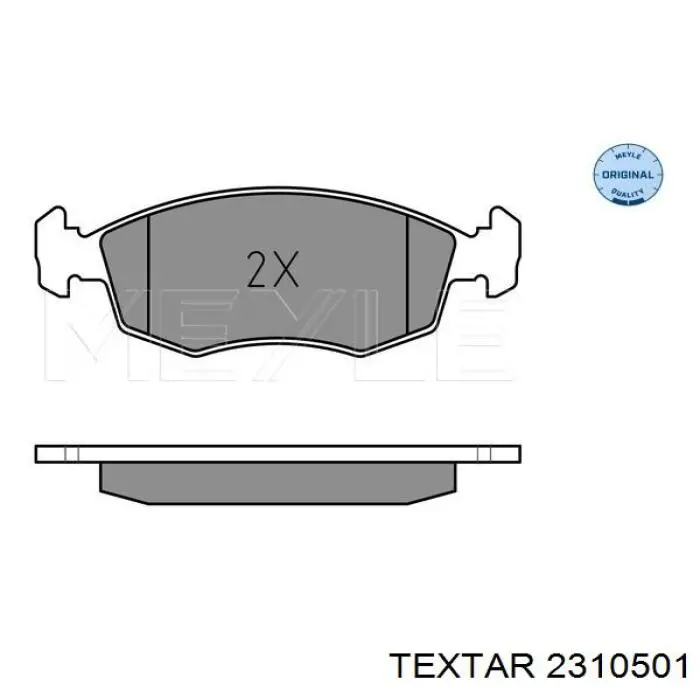 2310501 Textar pastillas de freno delanteras