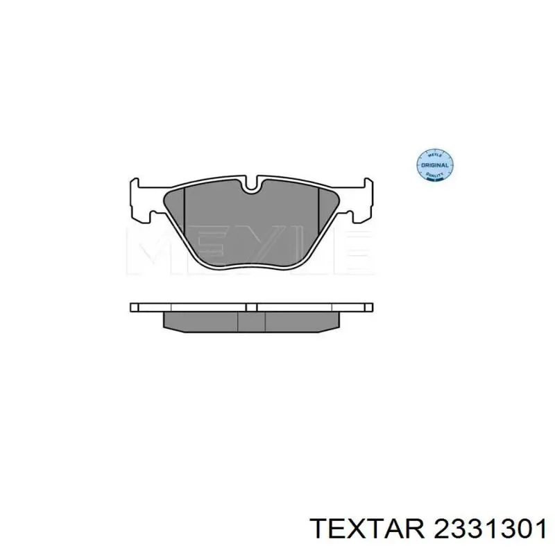 2331301 Textar pastillas de freno delanteras