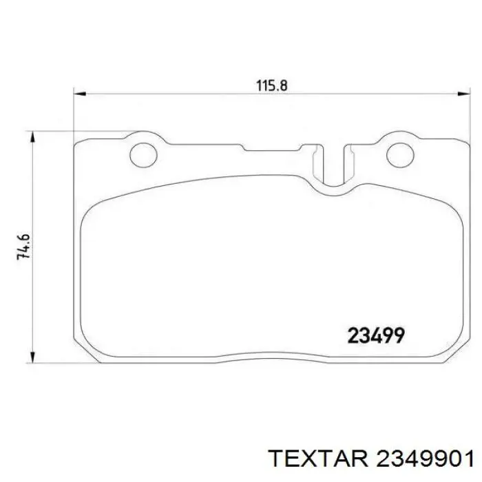 2349901 Textar pastillas de freno delanteras