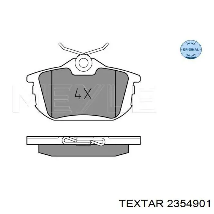 2354901 Textar pastillas de freno traseras