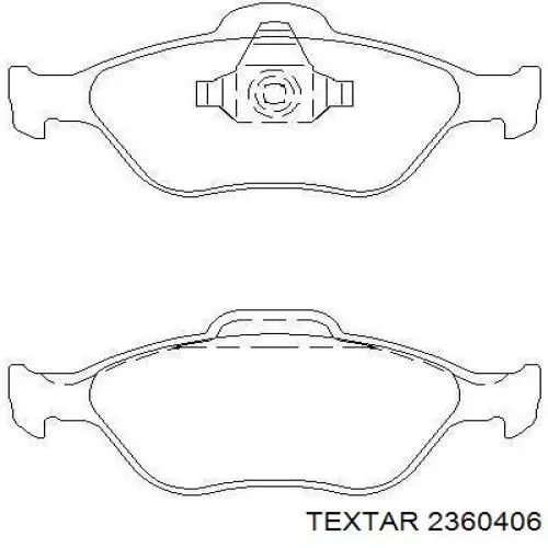 2360406 Textar pastillas de freno delanteras