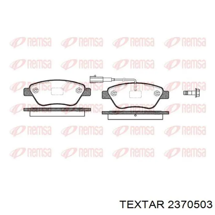 2370503 Textar pastillas de freno delanteras