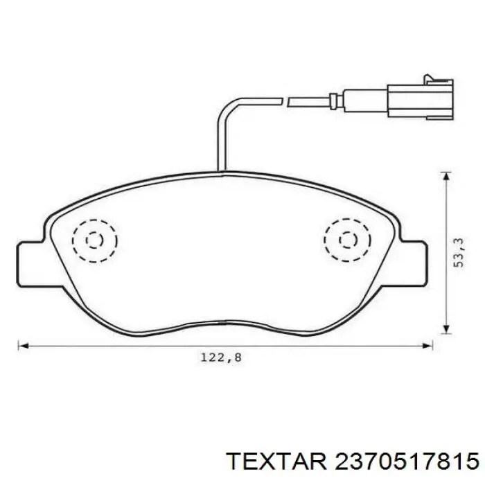 2370517815 Textar pastillas de freno delanteras