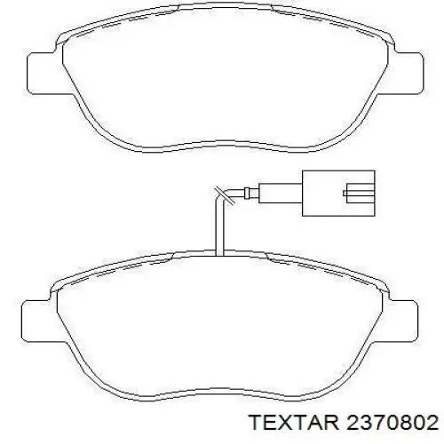 2370802 Textar pastillas de freno delanteras